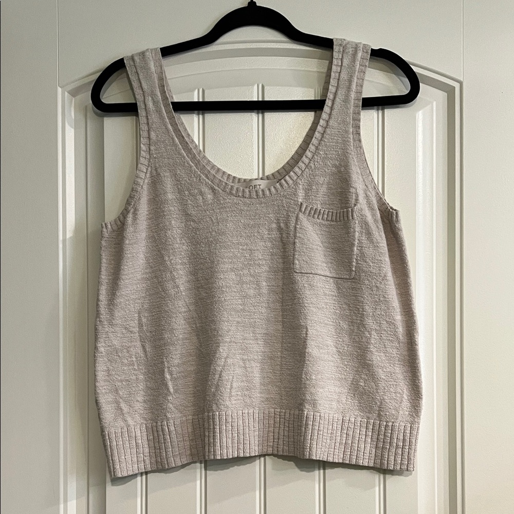 LOFT Light Beige Tank Top